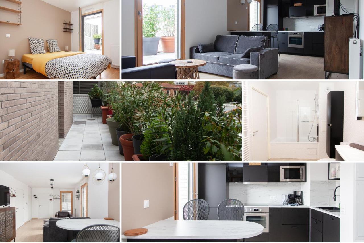 Appart Chic & Elegant-Metro 7 Leo-Lagrange+Parking Villejuif Exterior foto